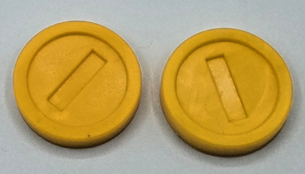 Jakks Pacific Replacement Mario (2) Golden Coin Pieces